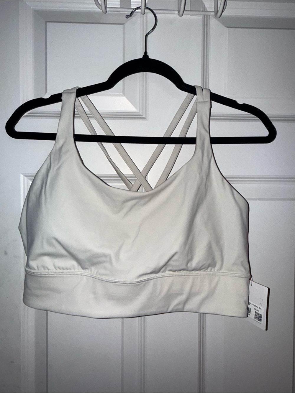 Lululemon Energy Longline Sports Bra- Bone (off white) Size 14 (XL)